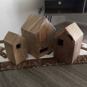 Wood Nesting Houses (Set of 3) - Hearth & Hand